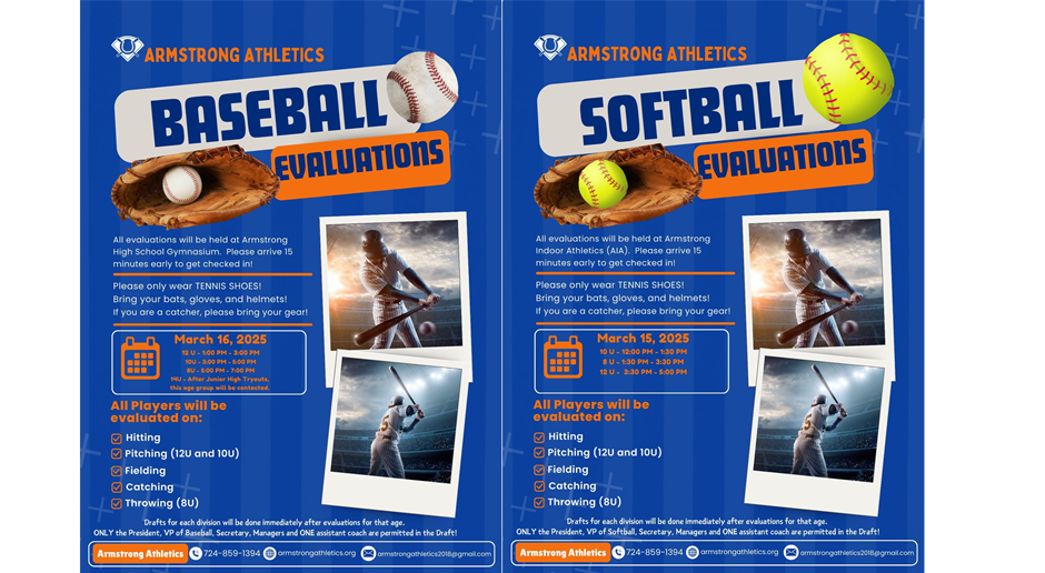Softball and Baseball Evaluations